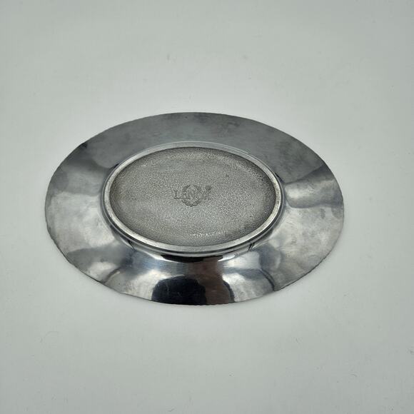 Vintage LENOX Metal Serveware 6" x 9" Oval Grapes Leaves Plate Platter Dish - Picture 2 of 5